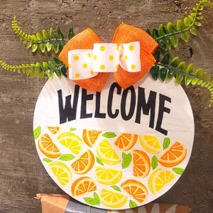 Summertime Citrus Door hanging sign
